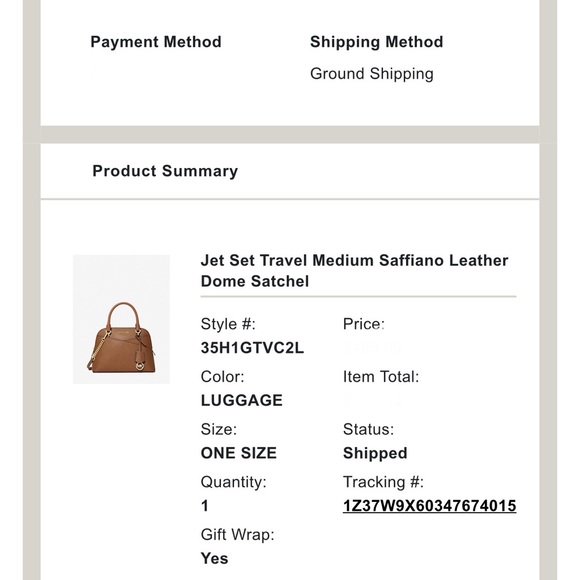 Michael Kors Jet Set Travel Medium Saffiano Leather Dome Satchel - Picture 13 of 13